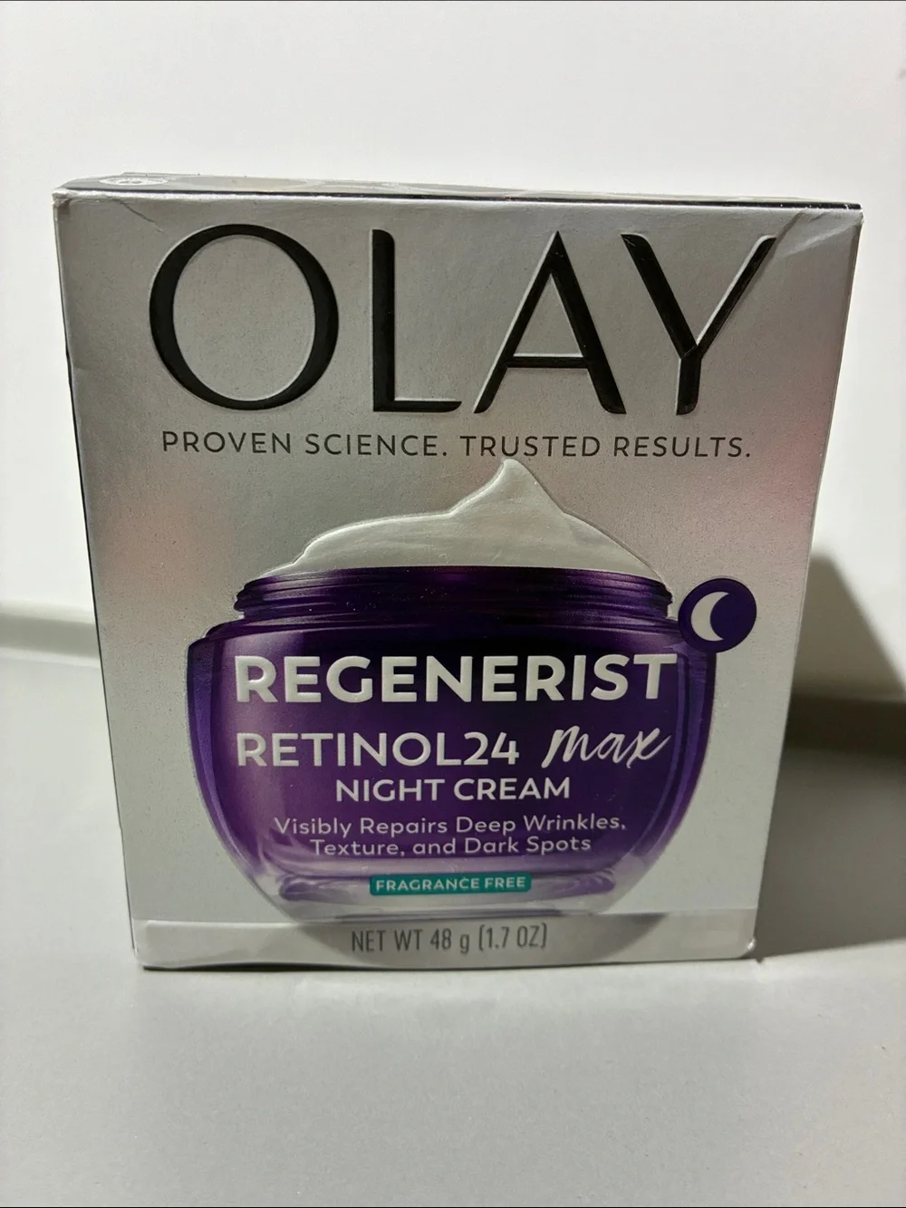OLAY Regenerist Retinol24 Max Night Cream - Purple NIB full-size 1.7oz